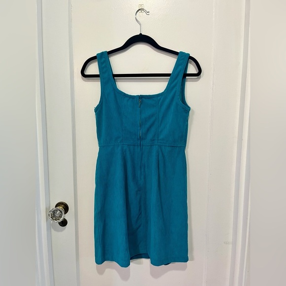 Japna Teal Cord Sleeveless Dress – Size Medium (P2P ~15.5”) - Picture 3 of 3